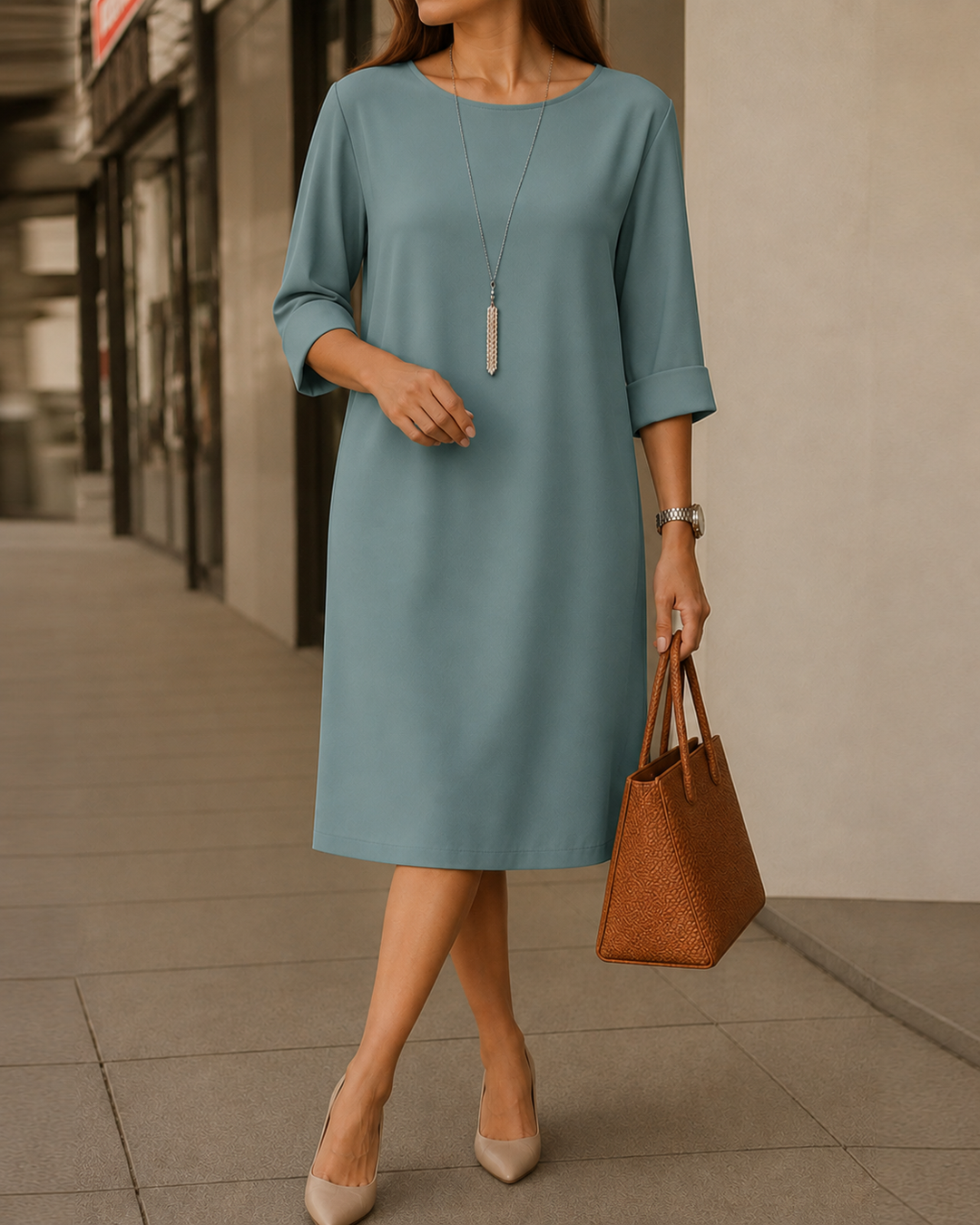 Chloé - Simplicité et Élégance au Quotidien, teinte Bleu Paon