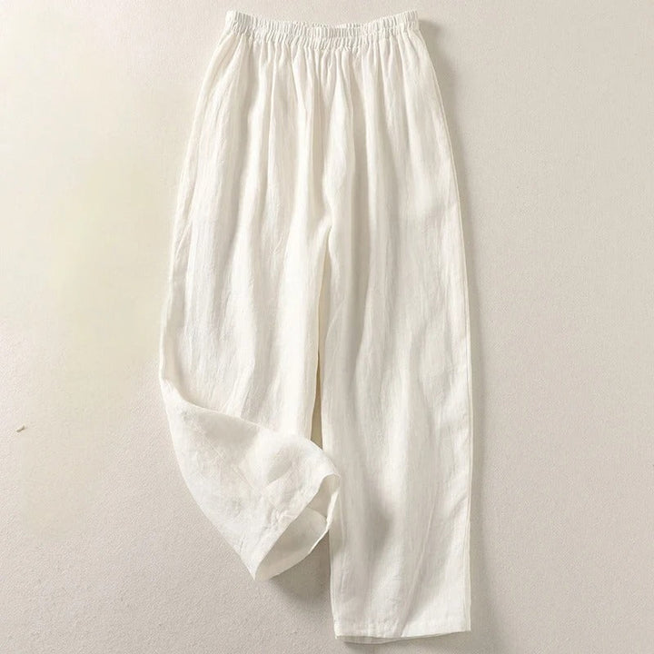Élise - pantalon fluide, vue 5 (Blanc)