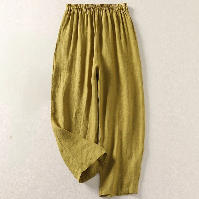 Élise - pantalon fluide, vue 2 (Olive)
