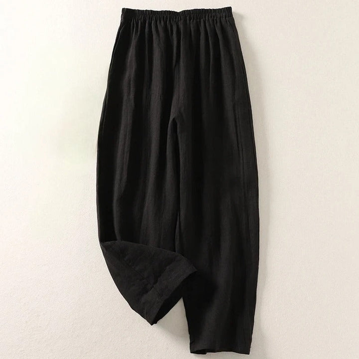 Élise - pantalon fluide, vue 3 (Noir)
