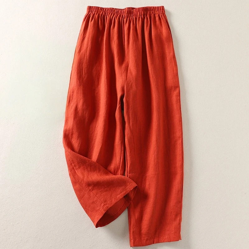 Élise - pantalon fluide, vue 1 (Orange)