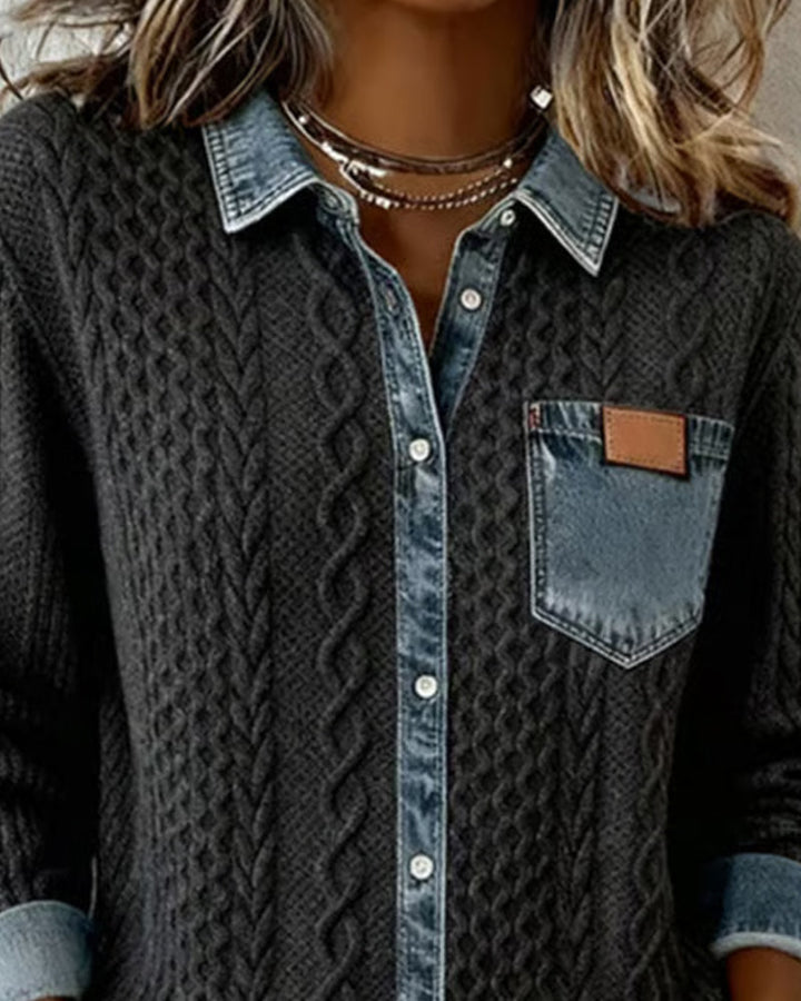 Manon - chemise patchwork, vue 3