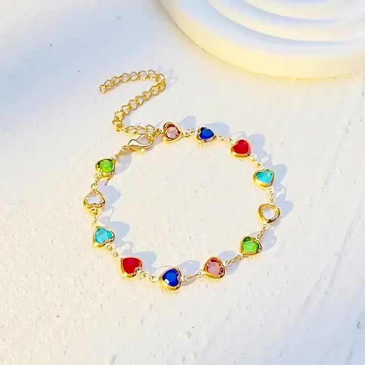 Bracelet - Éclat en Forme de Cœur, packaging