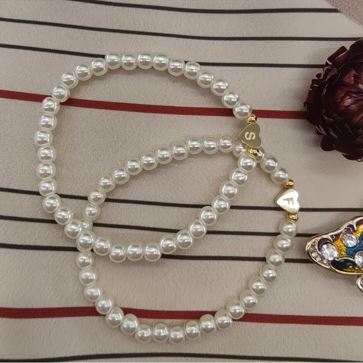 Bracelet initiale en cœur