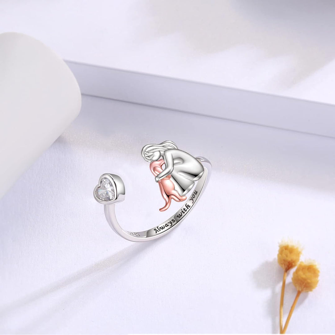 Bague - Cœur pour Chat et Chien, vue détail