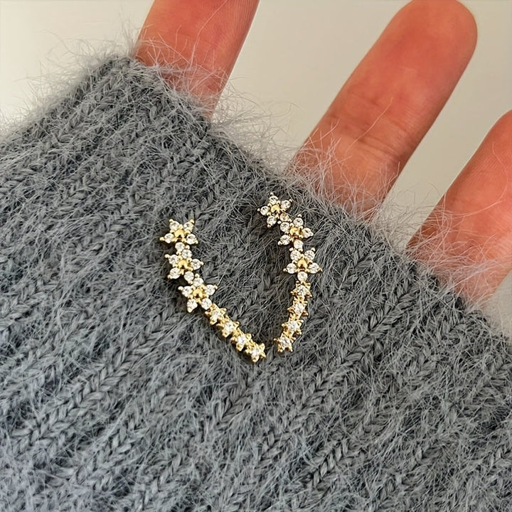 Boucles d'Oreilles - Douceur Florale Éternelle, mise en situation