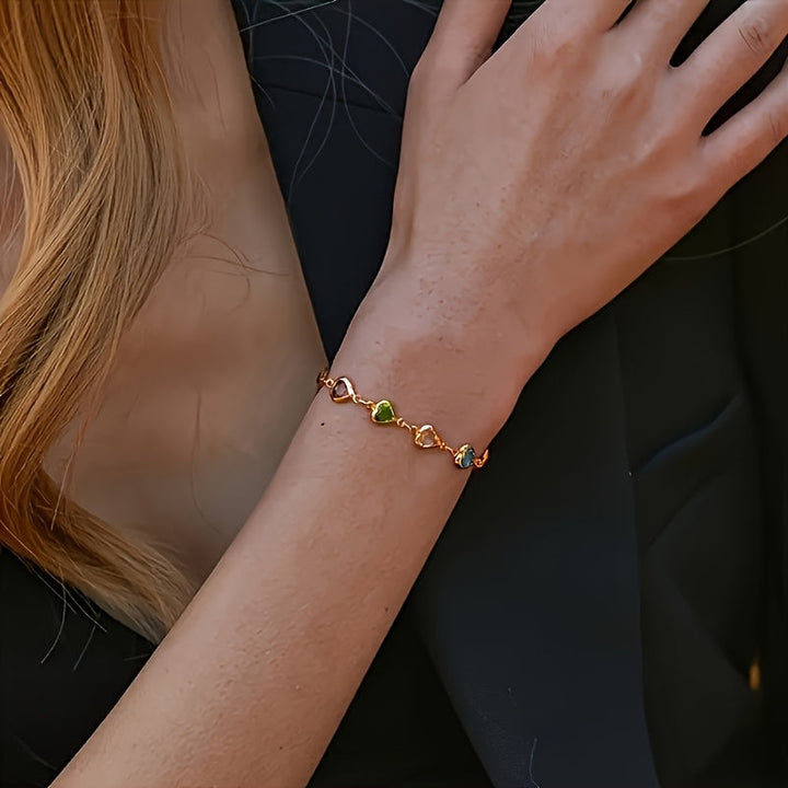 Bracelet - Éclat en Forme de Cœur, vue détail
