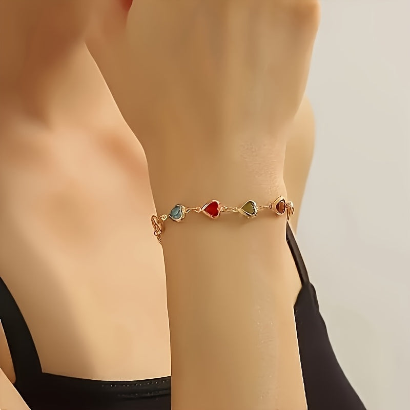 Bracelet - Éclat en Forme de Cœur, mise en situation