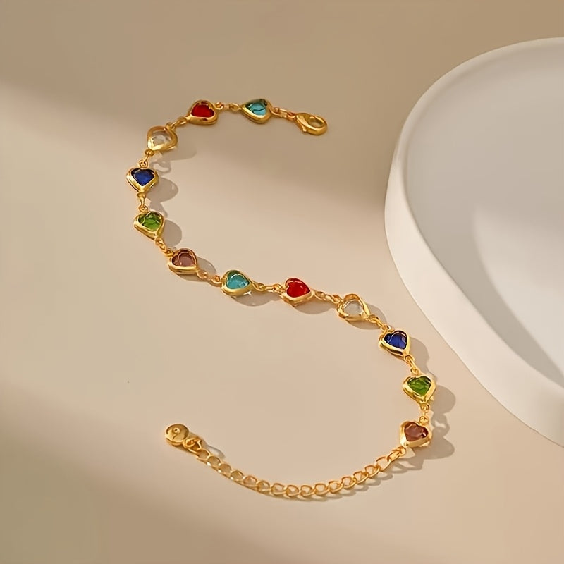 Bracelet - Éclat en Forme de Cœur, mise en situation