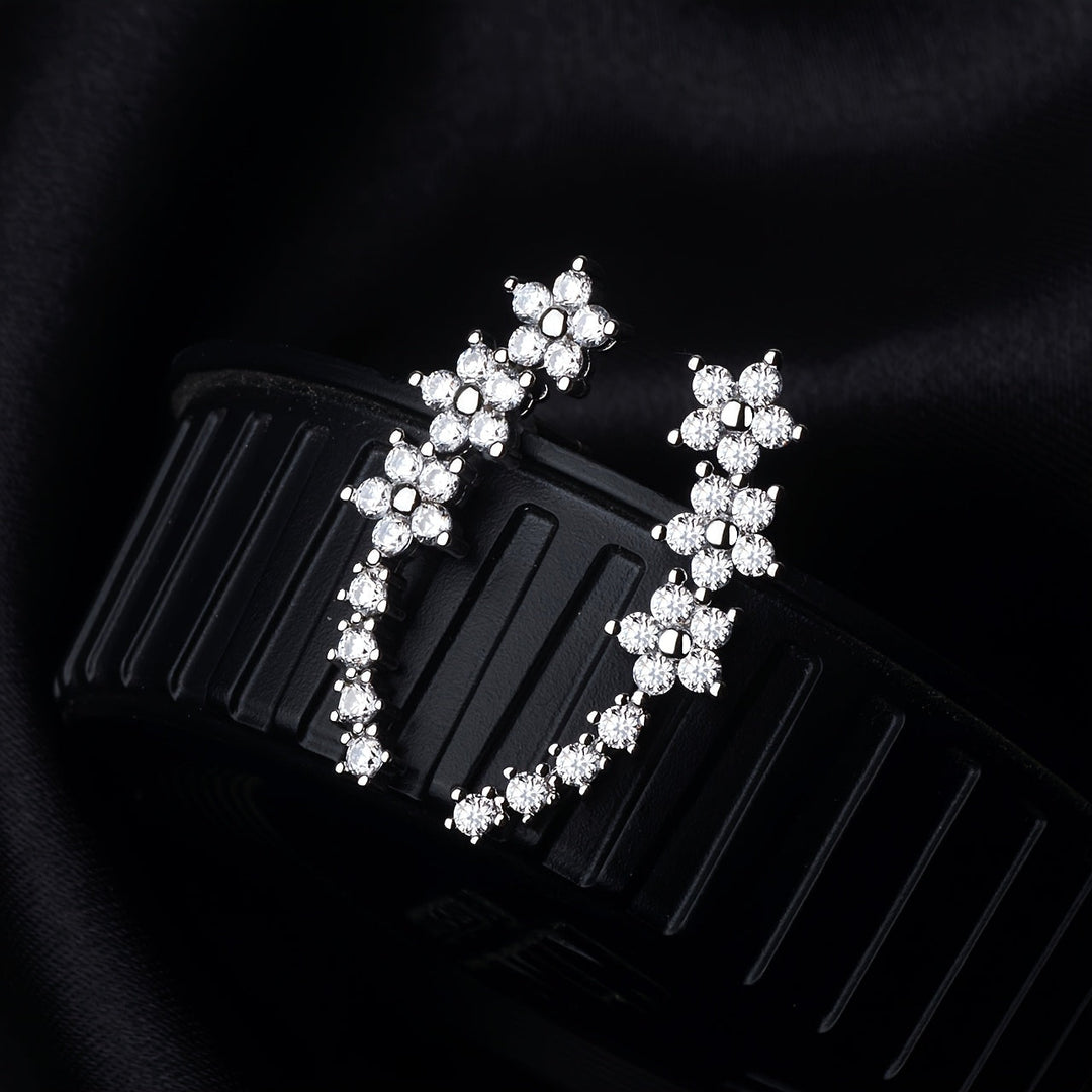 Boucles d'Oreilles - Douceur Florale Éternelle, vue détail