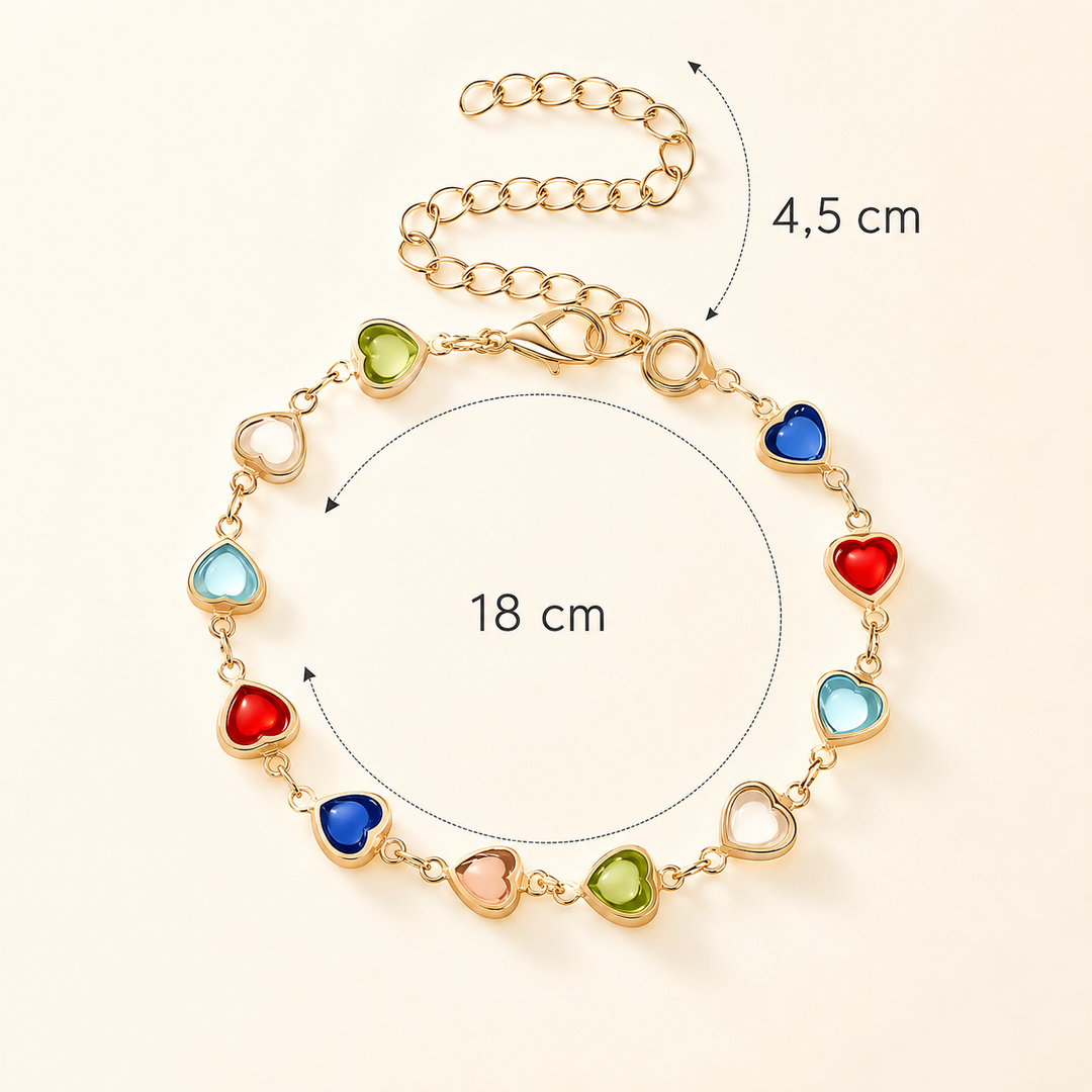 Bracelet | Éclat en Forme de Cœur