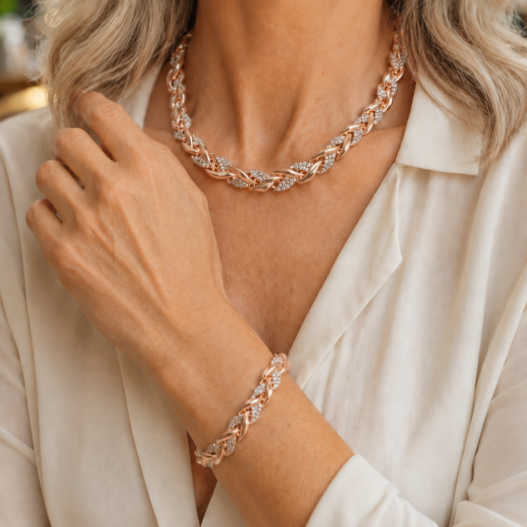 Ensemble Collier & Bracelet | Éclat Éternel