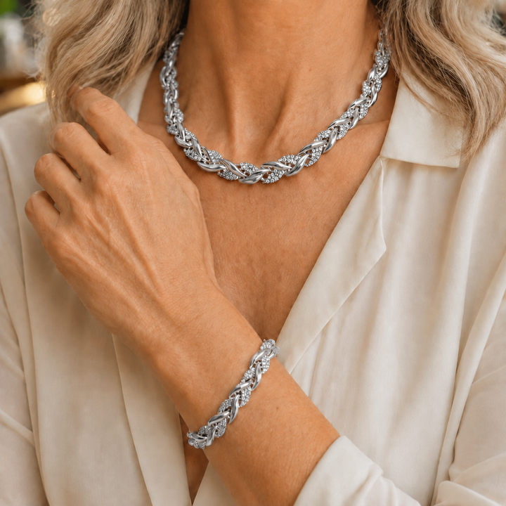 Ensemble Collier & Bracelet | Éclat Éternel