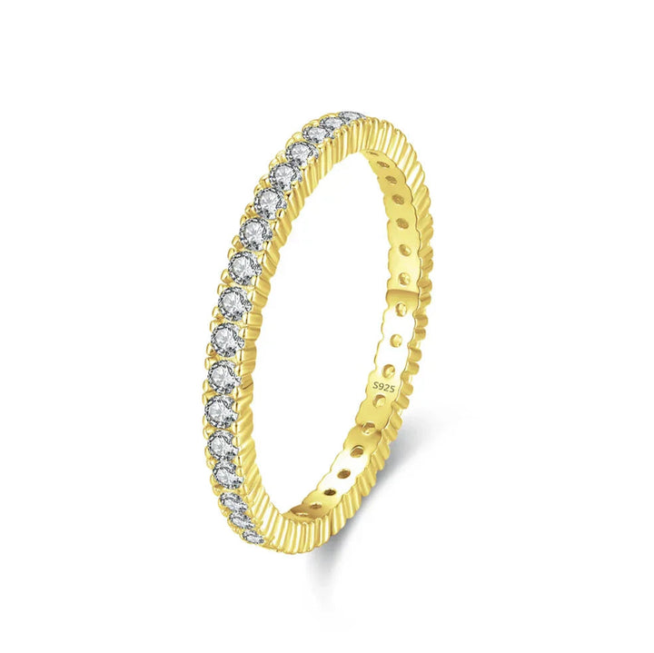 Bague éternité dorée