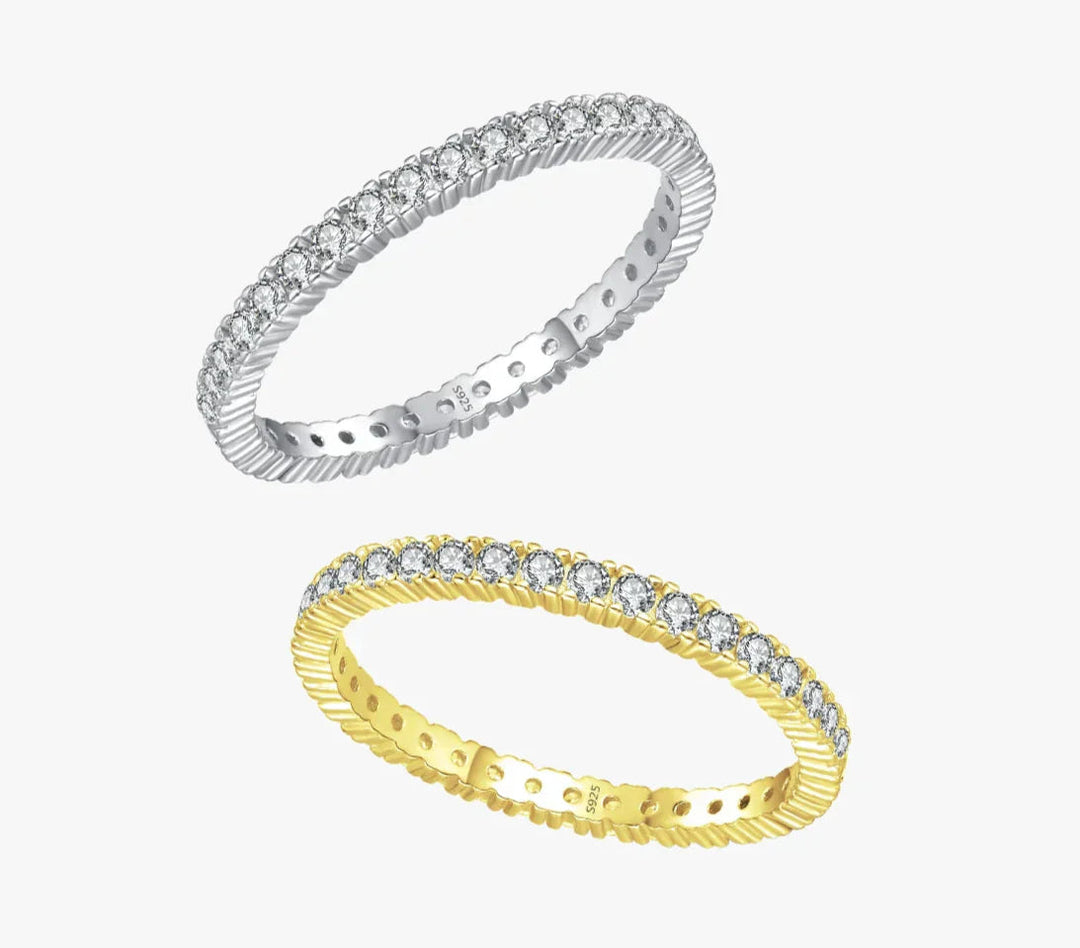 Bague éternité minimaliste