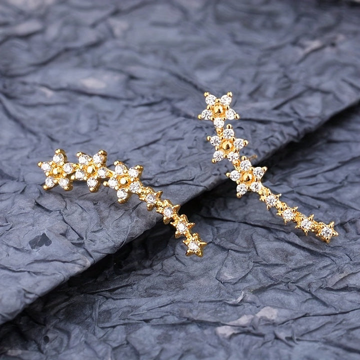 Boucles d'Oreilles - Douceur Florale Éternelle, mise en situation