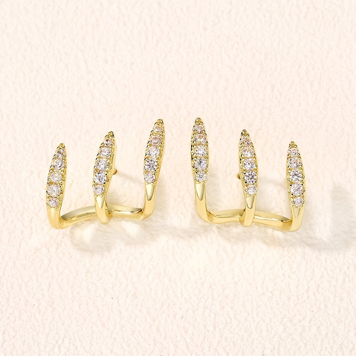 Boucles d'Oreilles - Éclat Strass Précieux, packaging