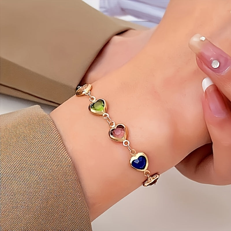 Bracelet - Éclat en Forme de Cœur, vue détail