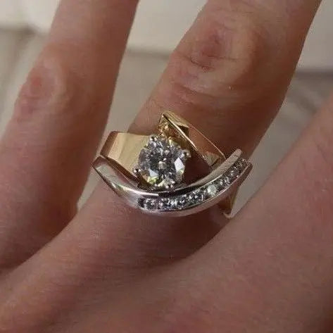 Bague - Duo Doré et Argenté