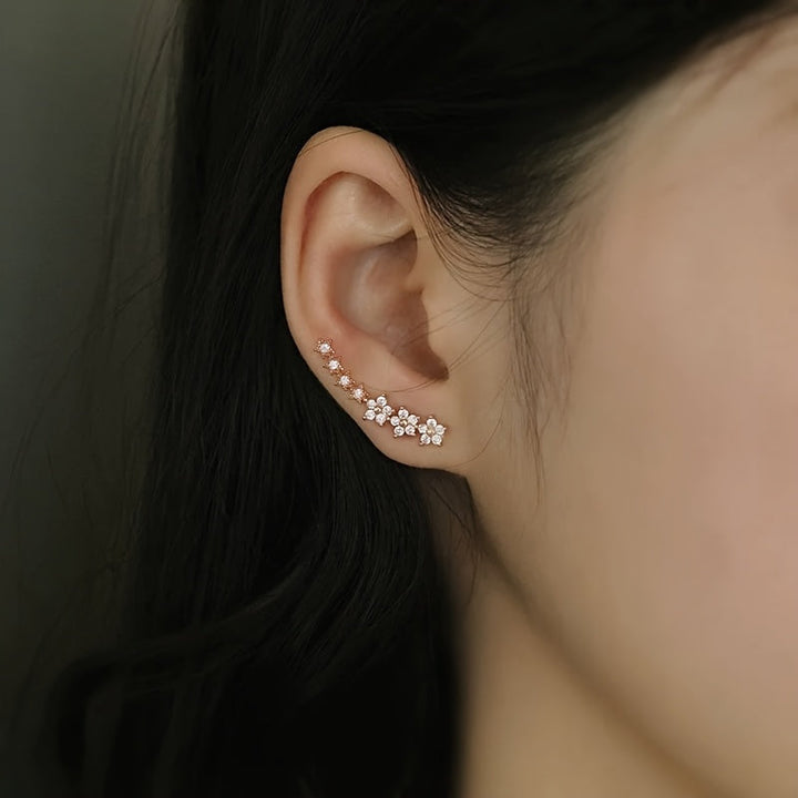 Boucles d'Oreilles - Douceur Florale Éternelle, vue détail