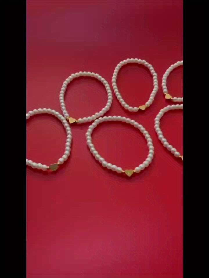 Bracelet initiale en cœur