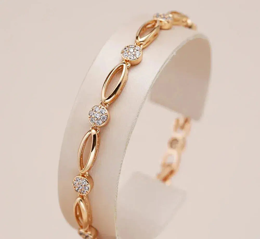 Bracelet - Éclat Doré Zirconia