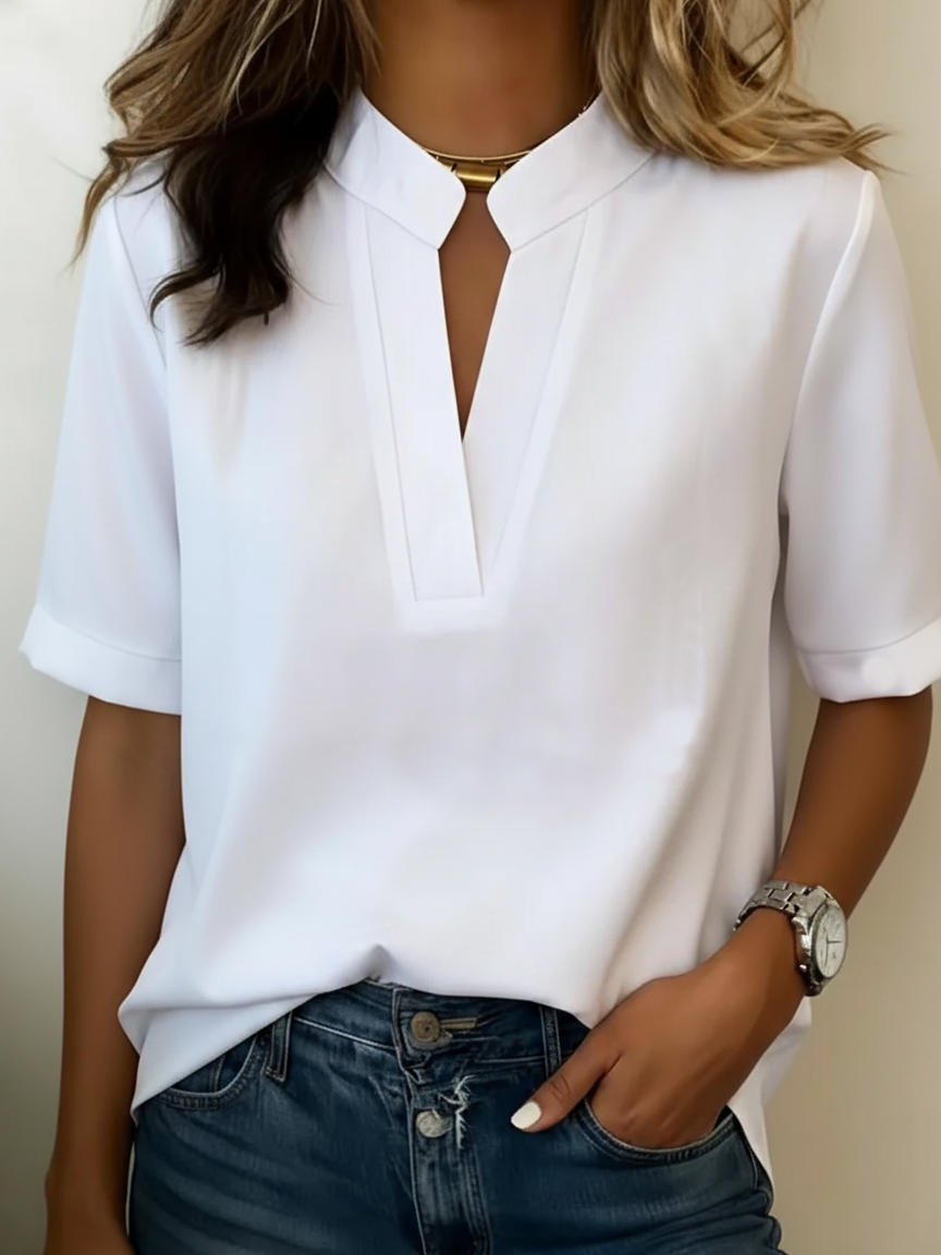 Adèle blouse chic col en V