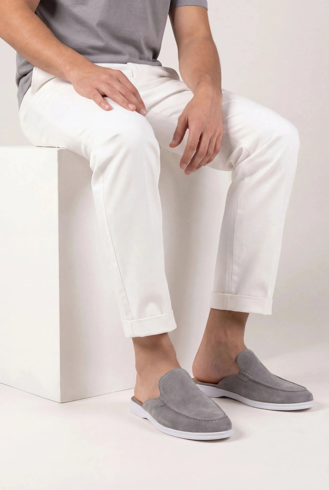 Julien mule gris detail 1