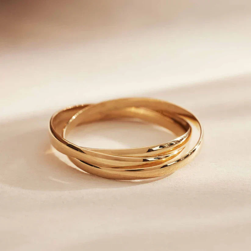 Bague - Trilogie Dorée Élégante, vue détail