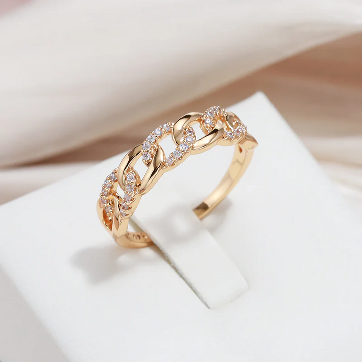 Bague - Maille Dorée Raffinée