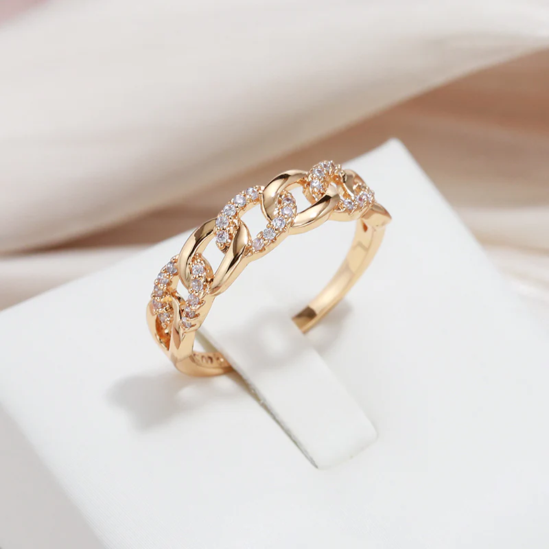 Bague - Maille Dorée Raffinée, vue détail