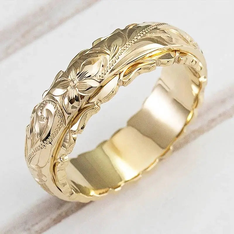 Bague - Fleur Ancienne Dorée