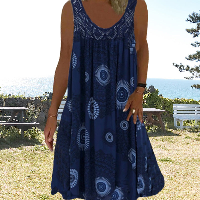 Camille - Éclat Doré d'Été, coloris Bleu foncé