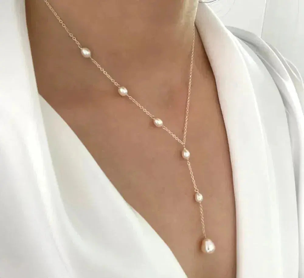 Collier - Pendentif Vintage Perlé